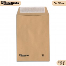 Enveloppe kraft 120g C4 - Courrier+ C4-S [Enveloppebulle.com] 