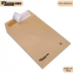 Enveloppes kraft brun uni B5 gamme Courrier+