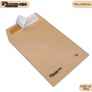 Enveloppes kraft brun uni B5 gamme Courrier+