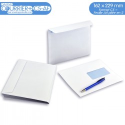 Enveloppes blanches C5 avec FENÊTRE gamme Courrier+ C5-AF
