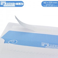 Enveloppes blanches C5 avec FENÊTRE gamme Courrier+ C5-AF