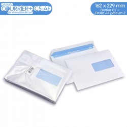 Enveloppes blanches C5 avec FENÊTRE gamme Courrier+ C5-AF