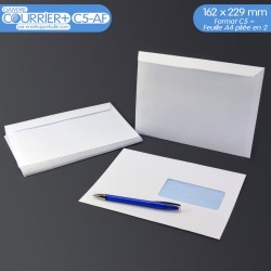 Enveloppes blanches C5 avec FENÊTRE gamme Courrier+ C5-AF