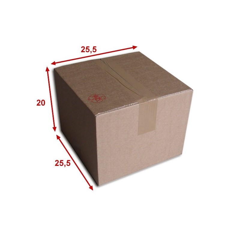 Boîte carton (N°23) format 255x255x200 mm 