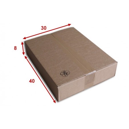 Boîte carton (N°52) format 400x300x80 mm 
