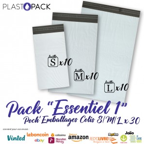 Pack Essentiel 1 Poch'Emballages Colis S/M/L x 30
