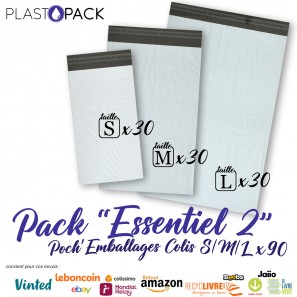 40 Emballage Colis Vinted Taille L ( 30*40cm)-Enveloppe Plastique  Expedition-Pochette Envoie Colis Vinted-Emballage Colis Vetement-Pochette  Colis