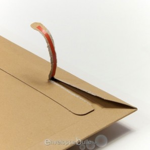 Enveloppe carton B-Box 2 MARRON format 215x270 mm  