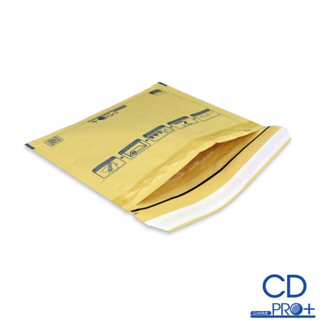 Enveloppes à bulles PRO+ marron CD format 180x165mm