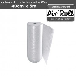 Rouleau de film bulle d'air 40cm x 5m