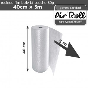 Rouleau de film bulle d'air 40cm x 5m