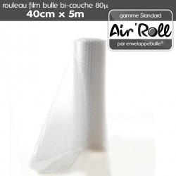 Rouleau de film bulle d'air 40cm x 5m