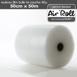 Rouleau de film bulle d'air 50cm x 50m