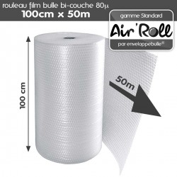 Rouleau de film bulle d'air 1m x 50m