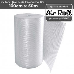 Rouleau de film à bulles - 50 cm x 50 m - Logistipack