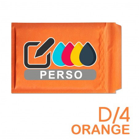 Enveloppes à bulles D/4 ORANGE 180x260mm