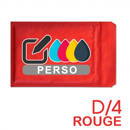 Enveloppes à bulles D/4 ROUGE 180x260mm