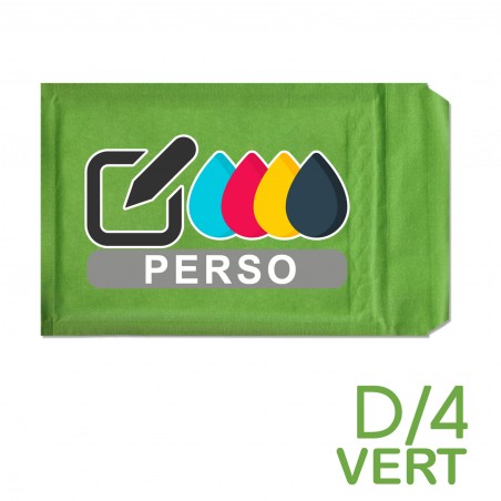 Enveloppes à bulles D/4 VERT 180x260mm