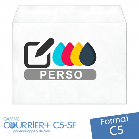 Enveloppes blanches C5 sans fenêtre 162x229mm
