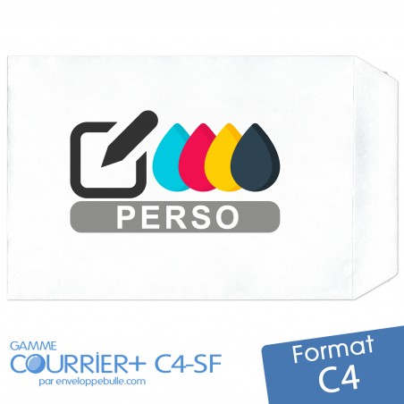 Enveloppes blanches C4 sans fenêtre 229x324mm