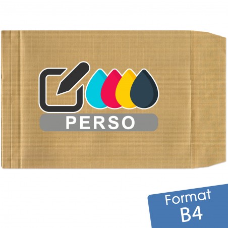 Enveloppes B4 kraft ARME 130g à soufflets 250x353mm