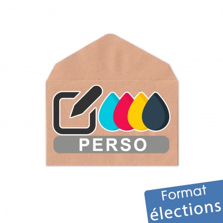Enveloppes ELECTIONS 90x140mm - chamois 75g