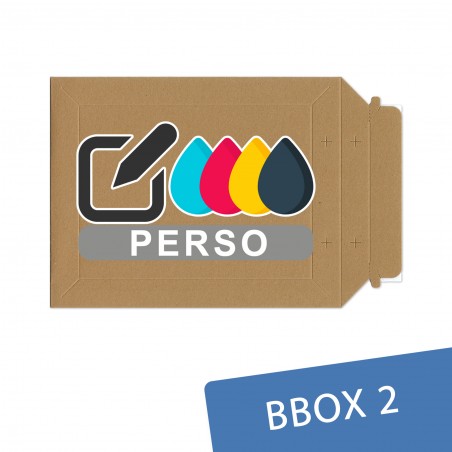 Enveloppe carton B-Box2 MARRON 215x270mm
