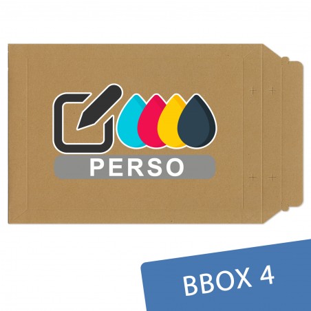 Enveloppe carton B-Box4 MARRON 250x353mm