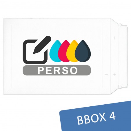 Enveloppe carton B-Box4 BLANC 250x353mm