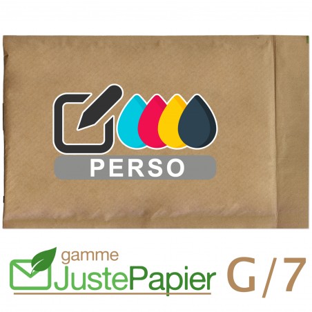 Enveloppes matelassées JUSTEPAPIER G/7 format 210x340mm