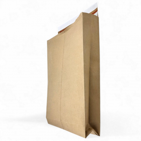 Déstockage Sac kraft E-commerce taille 32x43cm + 3 soufflets 8cm