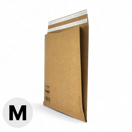 Sac kraft E-commerce taille M - 34x42cm + soufflet 8cm