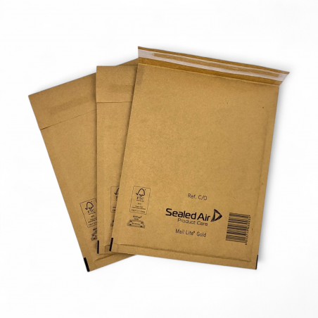 DESTOCKAGE Enveloppes à bulles MAIL LITE gold C/0 format 150x210 mm [type C/3]