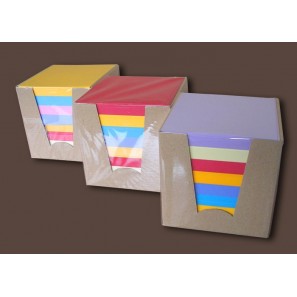 Bloc cube de 600 feuillets multicolores
