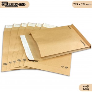 Enveloppes kraft à soufflets C4   - Courrier+ C4-S