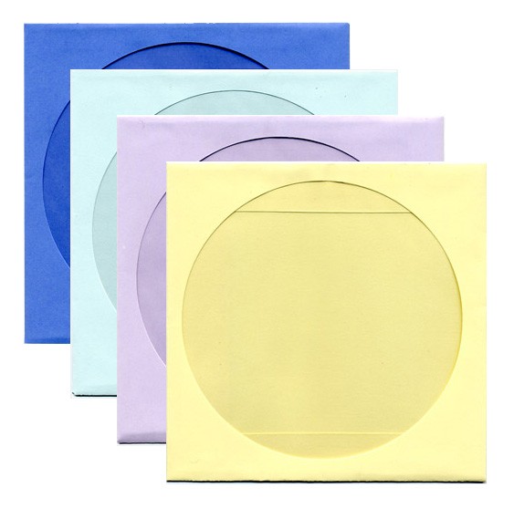 Enveloppes CD/DVD Dragon Trading - 300 Pcs, Fenêtre Transparente, Blanc