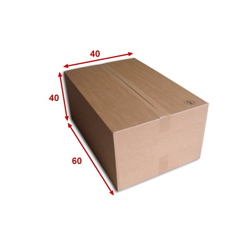 Boîte carton (N°70A) format 600x400x400 mm 