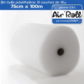 Rouleau de film bulle d'air COEX 75cm x 100m