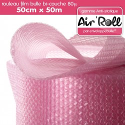 Rouleau de film bulle d'air ANTISTATIQUE 50cm x 50m