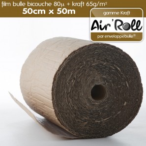 500 mm x 50 m Roll grand papier bulle 50 Mètre combiner p&p